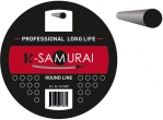 Леска для тримера K-SAMURAI PROFFI 2,4 мм x 15м, круглая. В блистере.